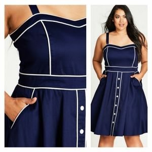 City chic retro dress